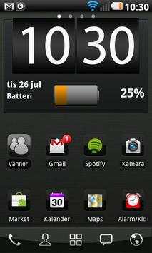 Black chrome Go Launcher theme screenshot 1