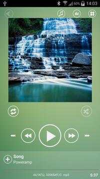Poweramp Skin Sphere Green 2 تصوير الشاشة