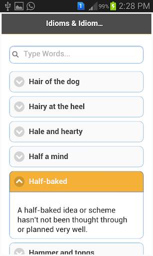 English Idioms, Proverbs and Phrases скриншот 4