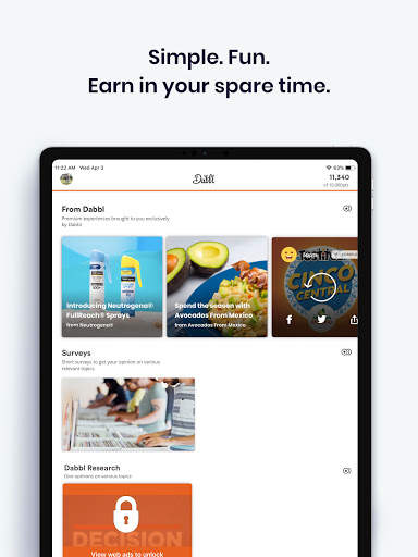 Dabbl - Take Surveys, Earn Gift Cards स्क्रीनशॉट 10
