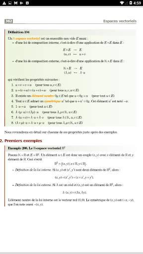 Cours de mathématiques - Première année скриншот 1