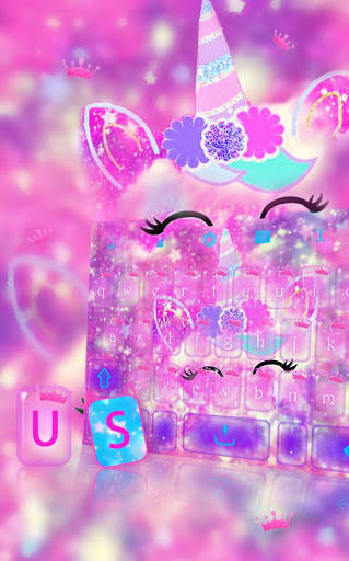 Unicorn Smile keyboard theme screenshot 3
