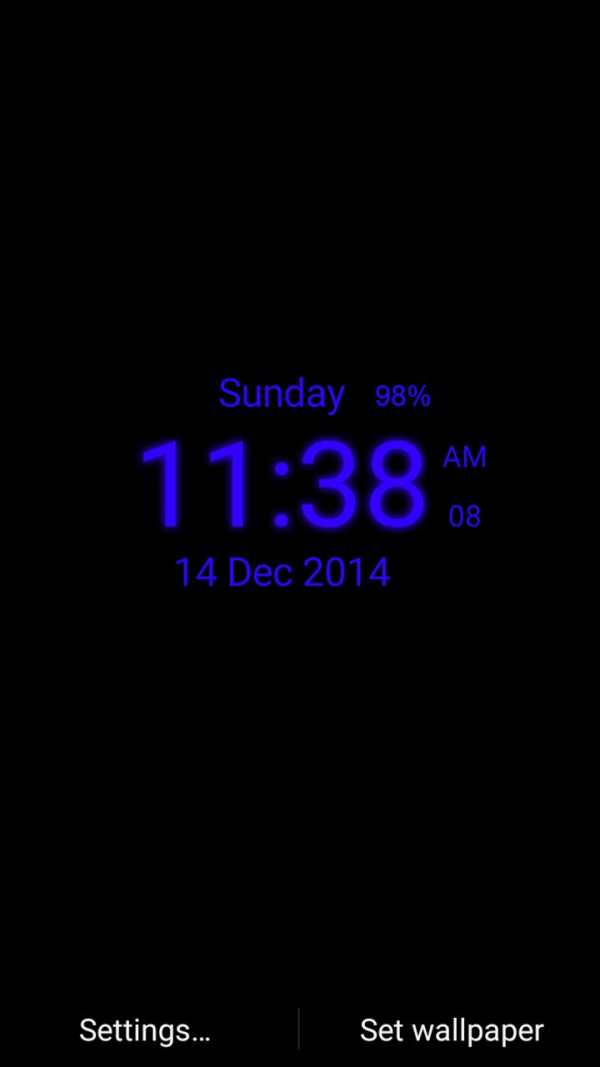 Digital Clock Live Wallpaper screenshot 7
