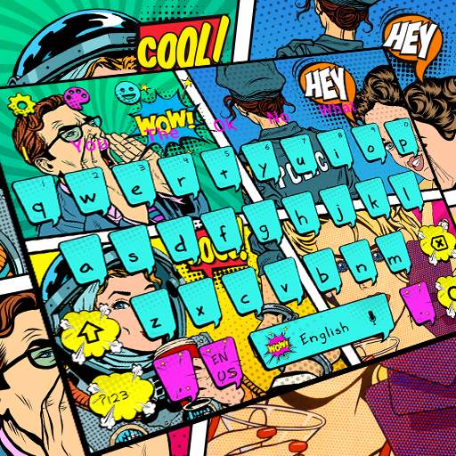 Pop Art Comics Keyboard Theme 10001002