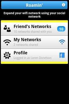 Roamin' for Facebook screenshot 1