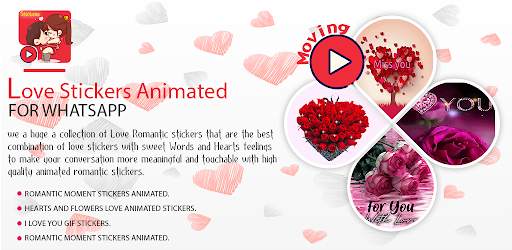 Animated Love Moving Stickers For Whatsapp screenshot 1