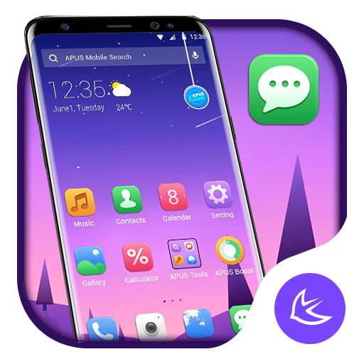 Simple gradient APUS Launcher theme 83.0.1001