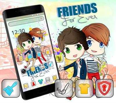 Cartoon friends theme screenshot 2
