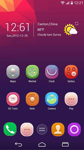 Glorious GO Launcher Theme screenshot 2