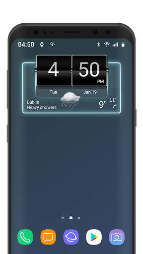 3D Flip Clock Theme Pack 04 screenshot 6