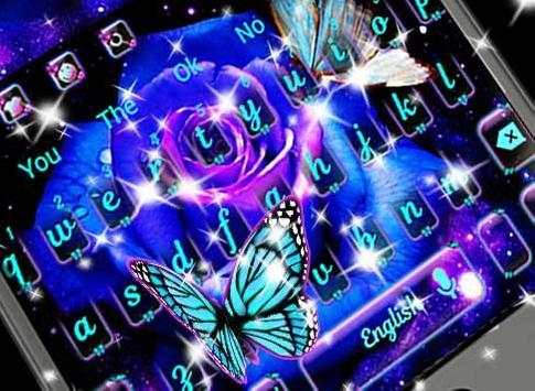 Rose Burtterfly Keyboard screenshot 4