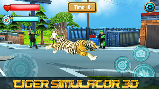 Wild Tiger Simulator: 3D Jurasic Park Adventure screenshot 3