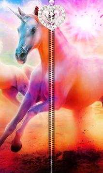 Unicorn Zipper UnLock screenshot 1