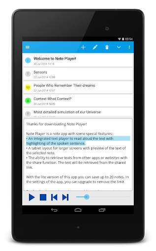 Note Text Player (Read aloud) screenshot 9