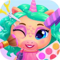 Unicorn Dress up games kids logo