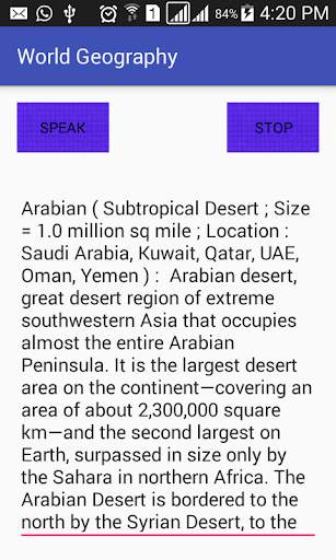 World Geography screenshot 2