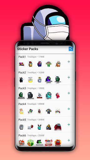 WAStickerApps - Among US Cute And Funny Stickers screenshot 1