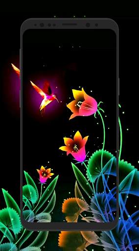 Glowing Flowers  Wallpaper 2020 screenshot 1