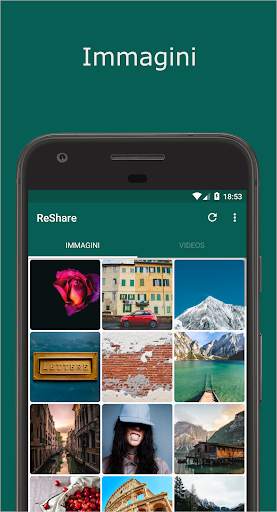 ReShare: Condividi o salva stato per WhatsApp screenshot 1