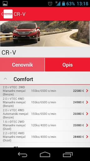 Honda Srbija screenshot 4