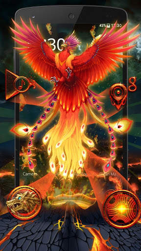 Colorful Phoenix 3D Theme screenshot 3