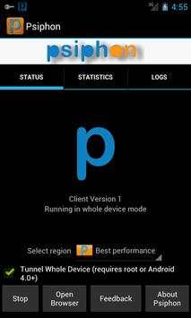 Novo Psiphon Brasil screenshot 1