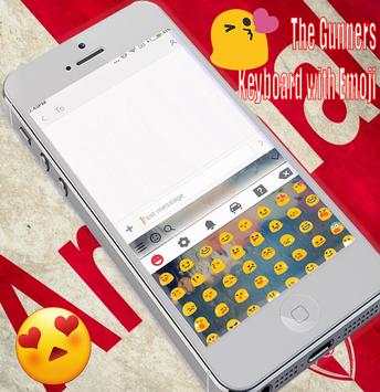 Arsenal Keyboard Emoji screenshot 3