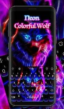Neon Colorful Wolf screenshot 1