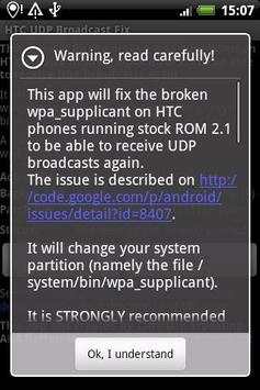 HTC UDP Broadcast Fix 2 تصوير الشاشة