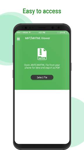 MHT/MHTML Viewer & PDF Convert screenshot 1