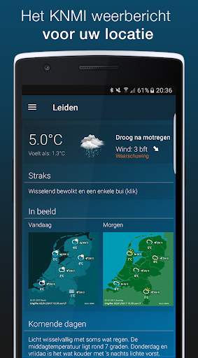 Het Weer: weerapp, radar, verwachting en weeralarm screenshot 1