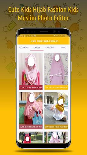 Cute Kids Hijab Fashion Kids Muslim Photo Editor 2 تصوير الشاشة