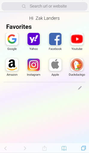 Browser iOS 14 - Stylish Web Browser for iPhone 12 screenshot 1