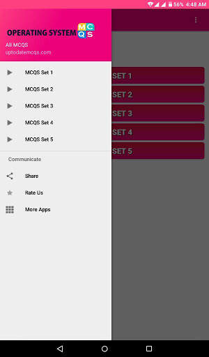 Operating System MCQS скриншот 7