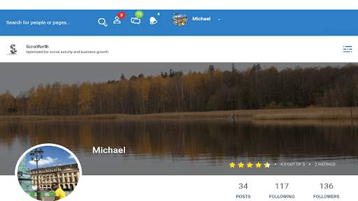 Scrollforth social network - chat and make friends 6 تصوير الشاشة