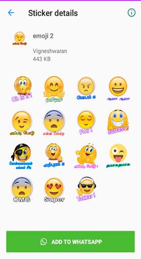 Nayanthara Stickers App | Tamil What's Up Stickers screenshot 3