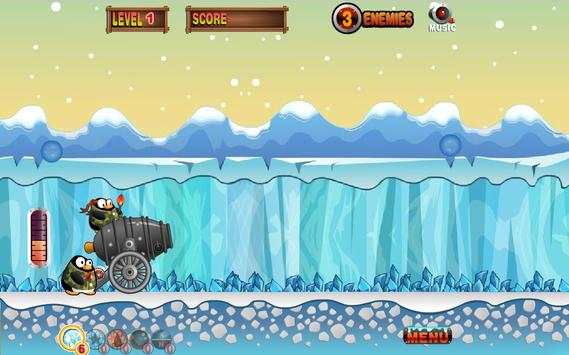 Angry Penguins Adventure - War Attack Games screenshot 2