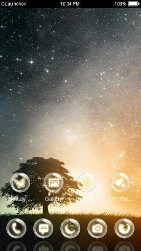 Dream Night C Launcher Theme screenshot 4