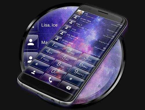 Dialer theme Galaxy Glass screenshot 7