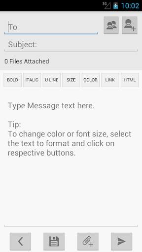 Mail1Click - Secure Mail screenshot 3