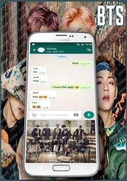 BTS Keyboard Theme ( kpop ) screenshot 2
