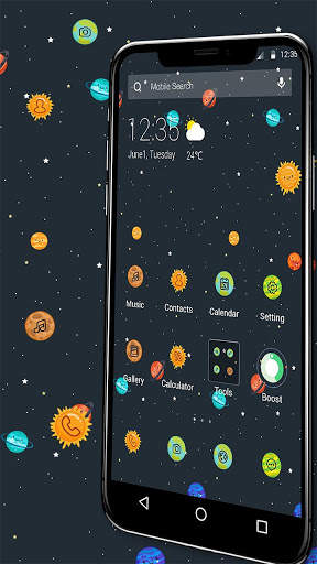 Cute Universe APUS Launcher Theme screenshot 3