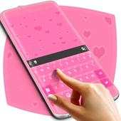 Pink Hearts Keyboard Theme 1.279.1.95