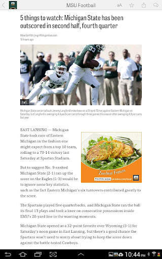 MLive.com: MSU Football News screenshot 5