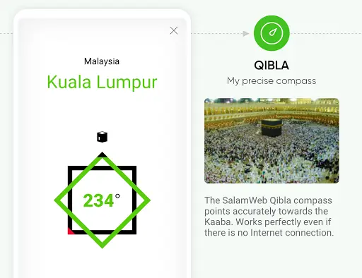 SalamWeb: Browser for Muslims, Prayer Time & Qibla screenshot 4