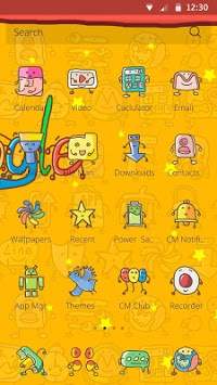 CM Doodles Theme screenshot 2