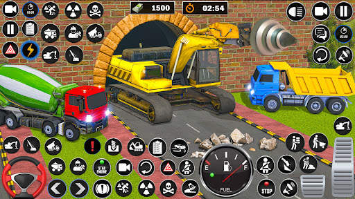Heavy Drill Excavator Games screenshot 2