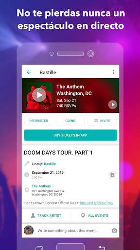 Bandsintown Concerts screenshot 3