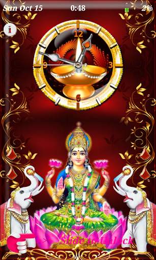 Mata Lakshmi Clock Lockscreen - Live Wallpaper screenshot 8