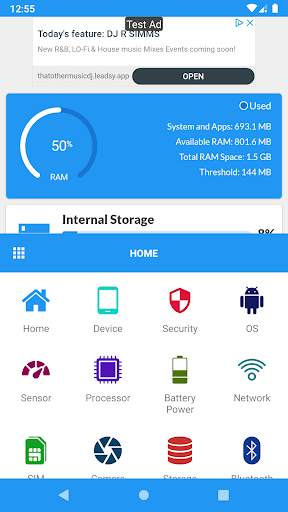 Device Info Hardware & Software config for Android screenshot 4